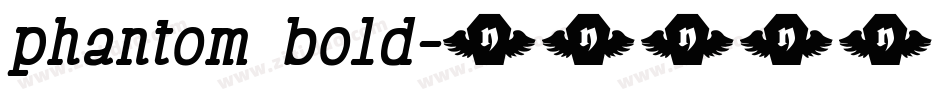 phantom bold字体转换